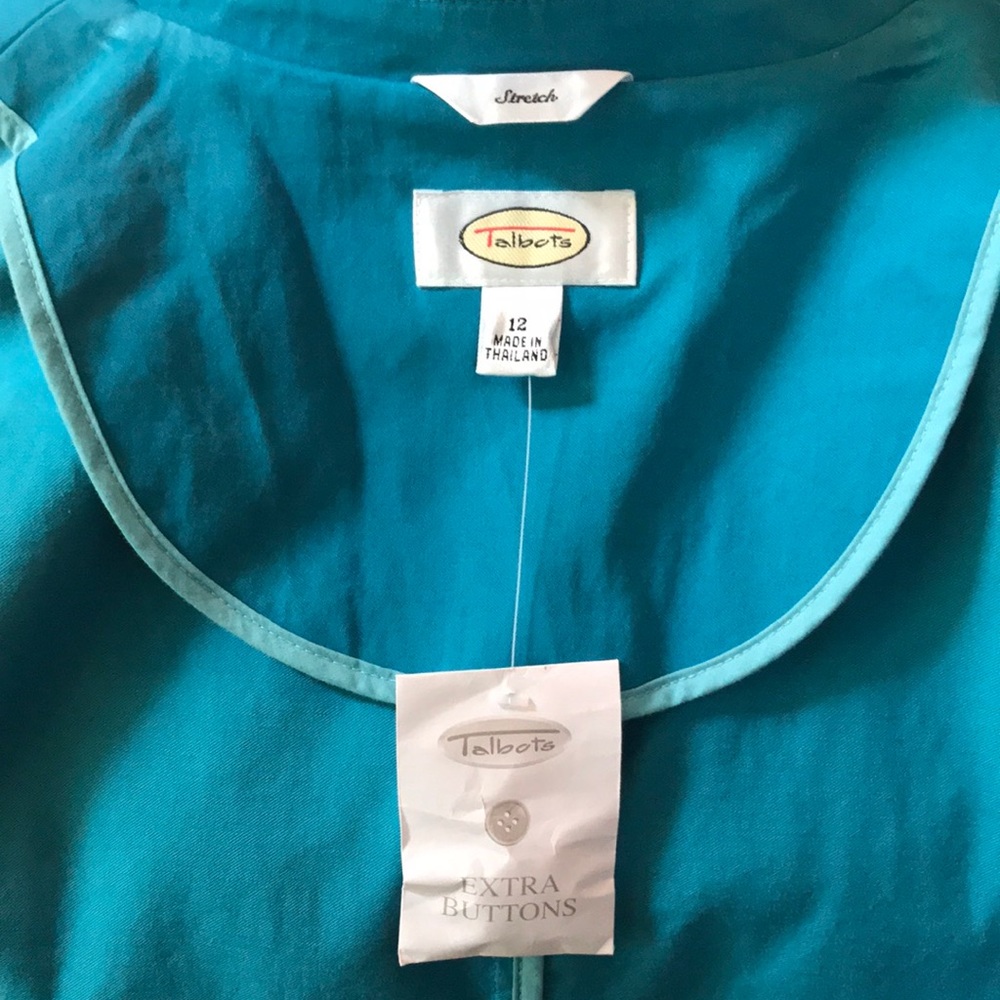 Talbots aqua jacket - Picture 6 of 7